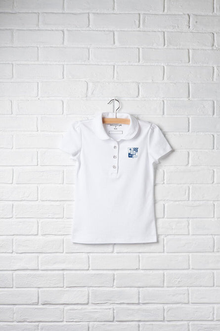 Girls Short Sleeve Peter Pan Polo