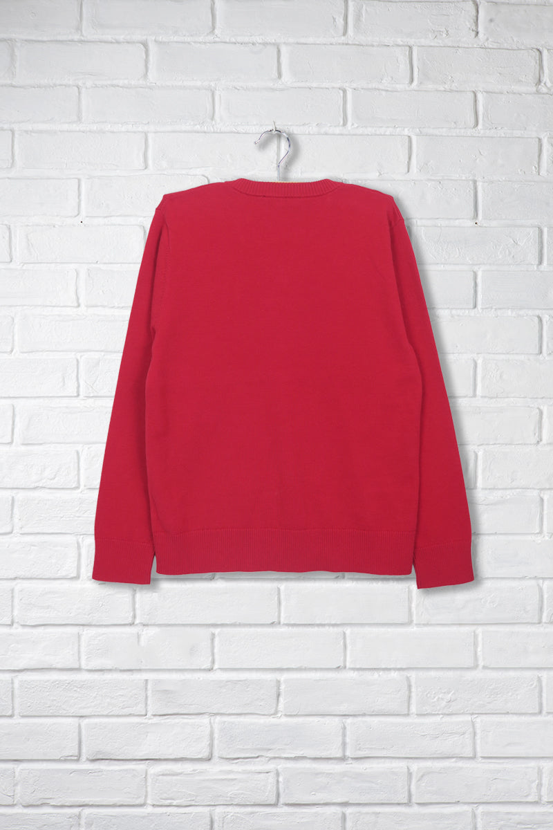 Unisex Long Sleeve V-Neck Sweater